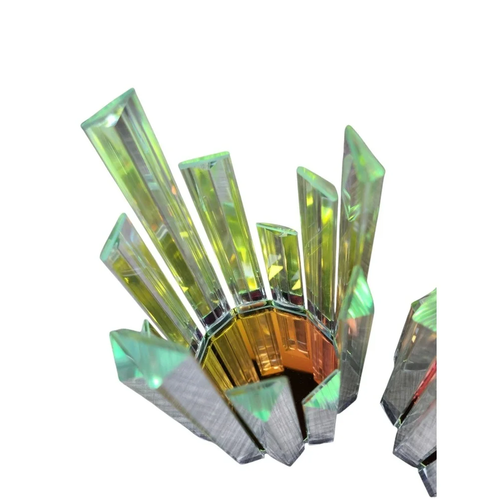 Crystal Prism Candle Holder Set of 2 - Picture 6 of 9